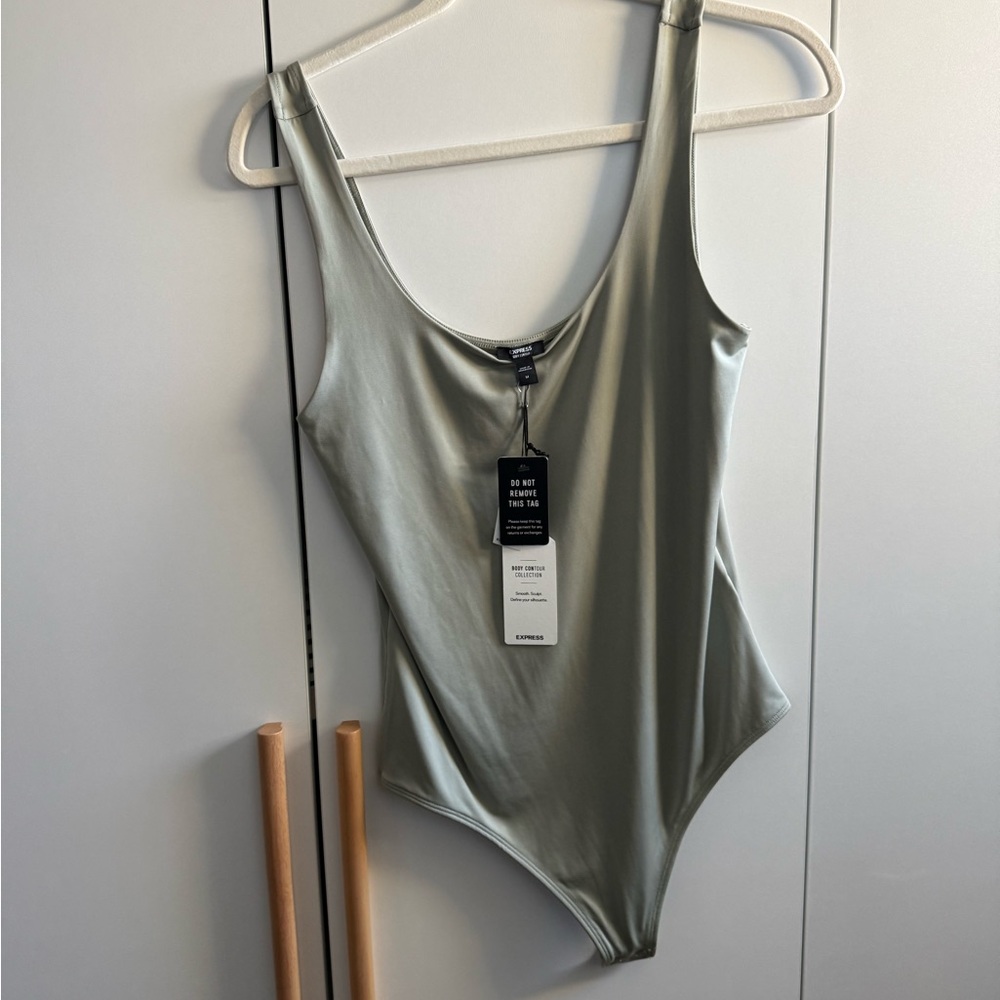 Express Olive Green Bodysuit